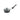 Saucepan with glass lid 16 cm, aluminum, black - Vario Click