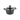 Cooking pot with glass lid 20 or 24 cm, aluminum, black - Edition 100