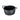 Cooking pot with glass lid 20 or 24 cm, aluminum, black - Vienna
