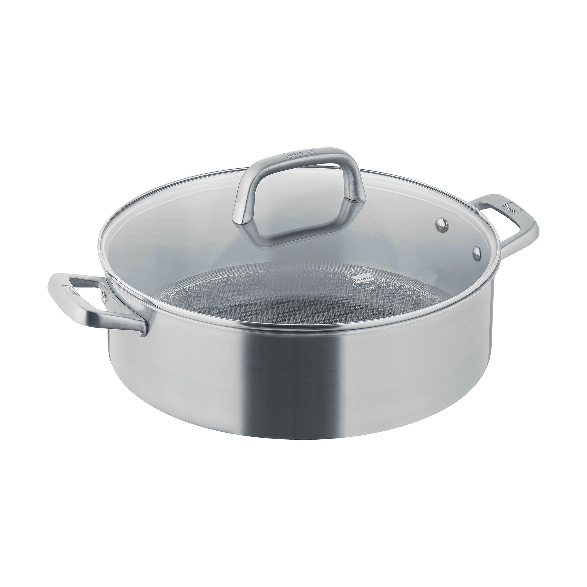 Servierpfanne mit Glasdeckel 28 oder 32 cm, poliert