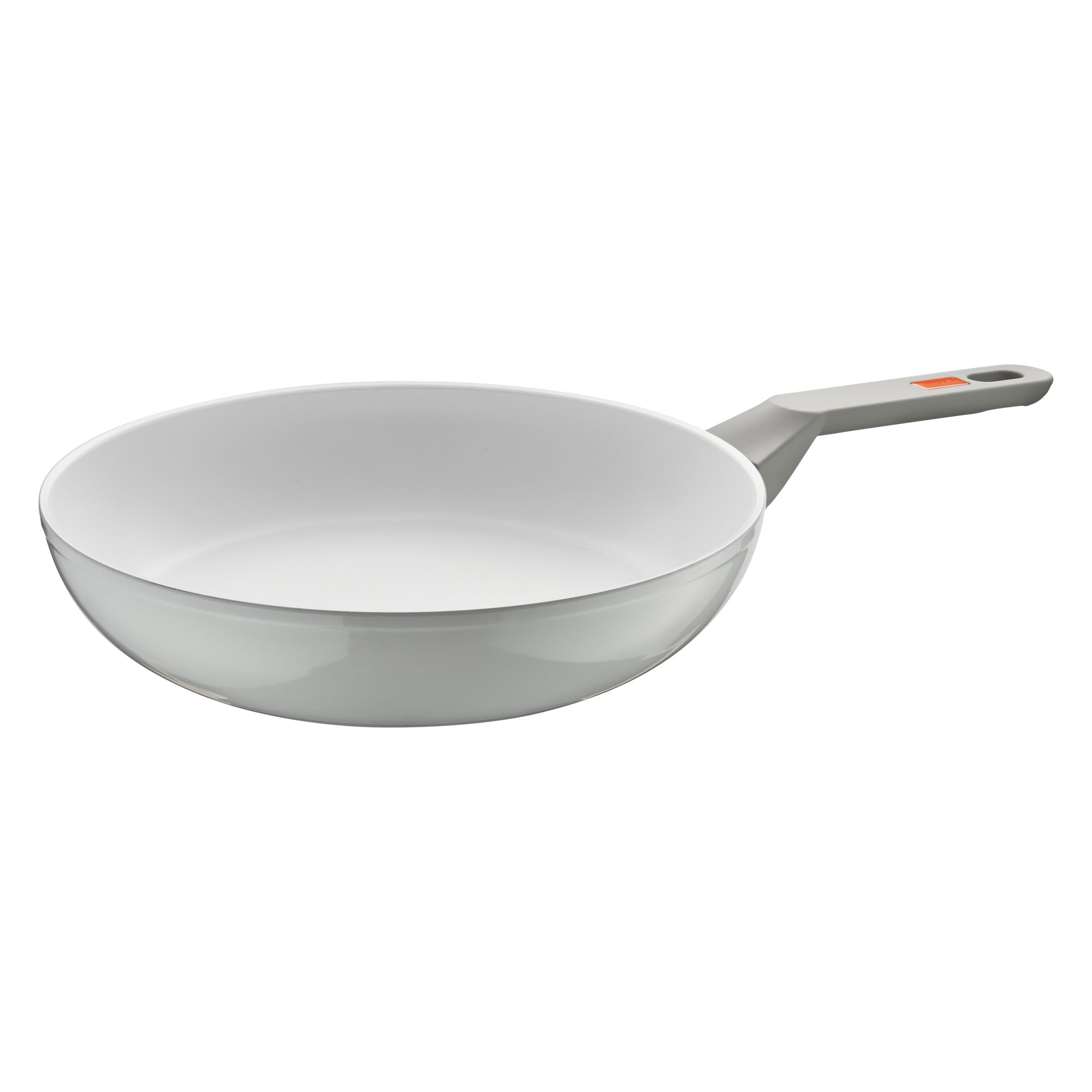 Schmorpfanne 24 oder 28 cm, Aluminium, weiß