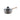 Saucepan with glass lid 18 cm, aluminum, gray - Bonanza®